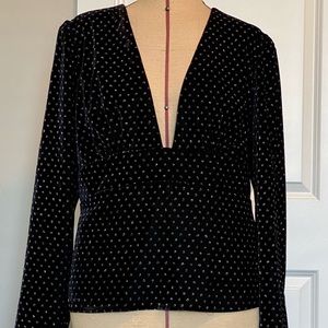 Express Glitter polka dot Blouse XL